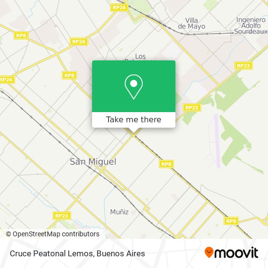 Cruce Peatonal Lemos map