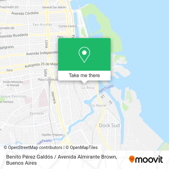 Benito Pérez Galdós / Avenida Almirante Brown map