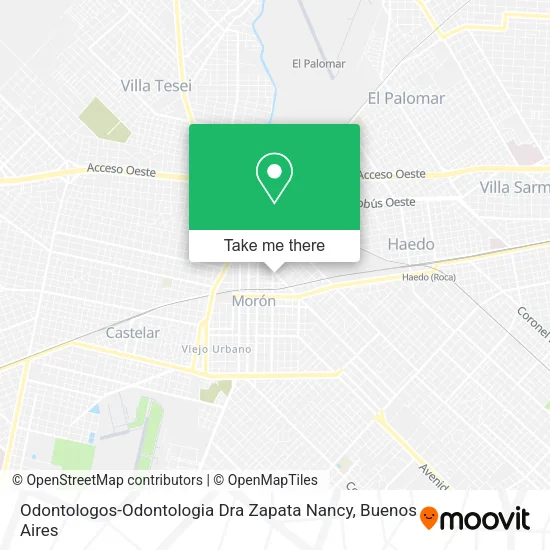 Mapa de Odontologos-Odontologia Dra Zapata Nancy