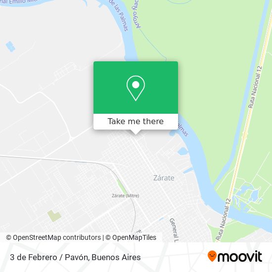 3 de Febrero / Pavón map