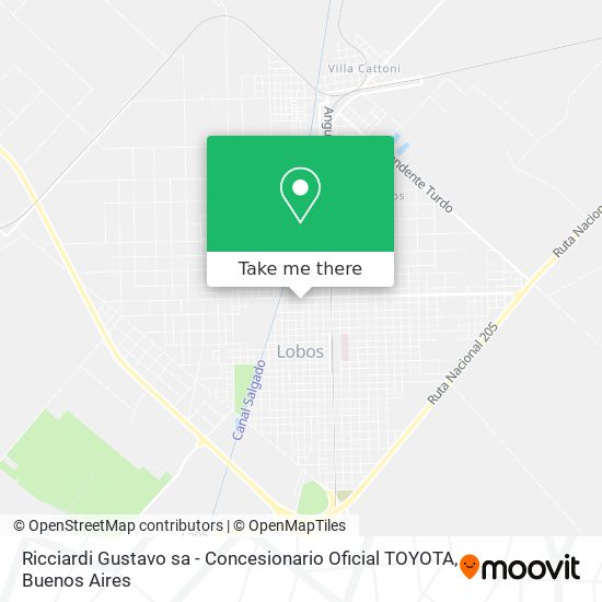 Ricciardi Gustavo sa - Concesionario Oficial TOYOTA map