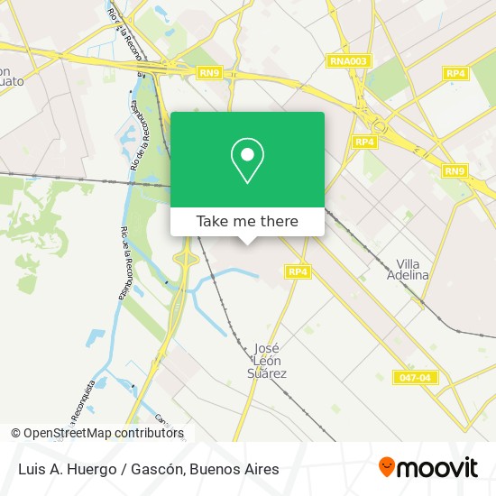 Mapa de Luis A. Huergo / Gascón