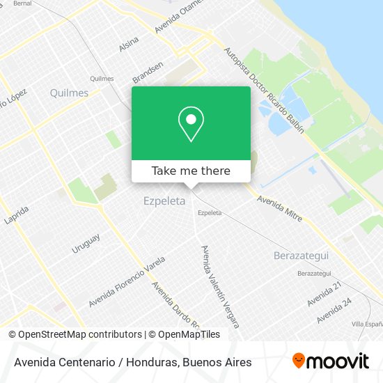 Avenida Centenario / Honduras map