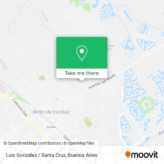 Luis González / Santa Cruz map