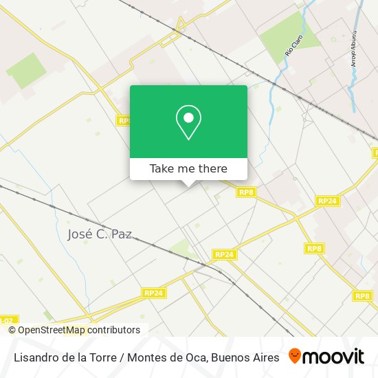 Mapa de Lisandro de la Torre / Montes de Oca