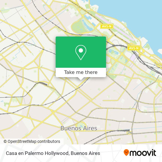 Mapa de Casa en Palermo Hollywood