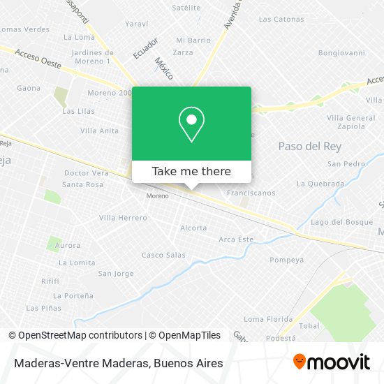 Maderas-Ventre Maderas map