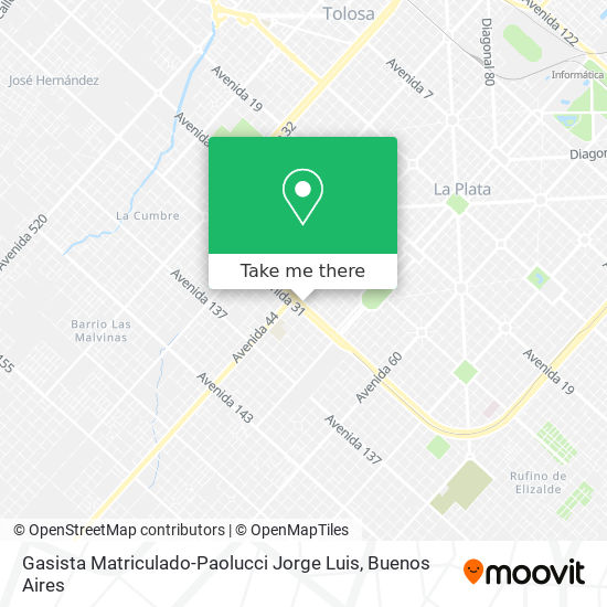 Gasista Matriculado-Paolucci Jorge Luis map