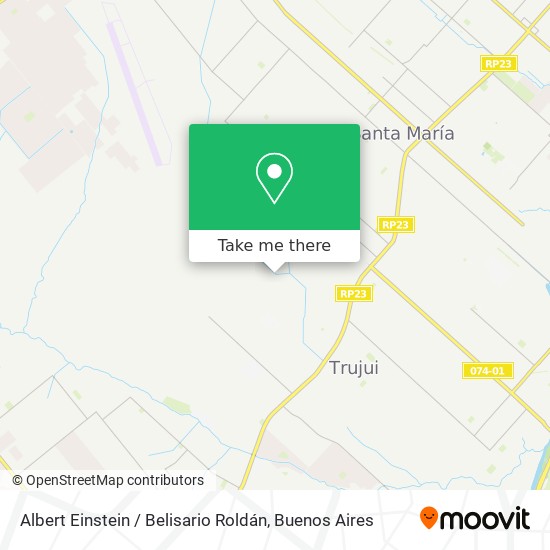 Albert Einstein / Belisario Roldán map