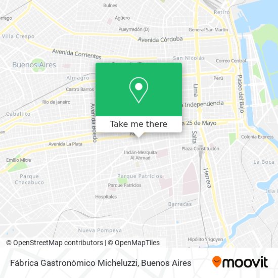 Fábrica Gastronómico Micheluzzi map