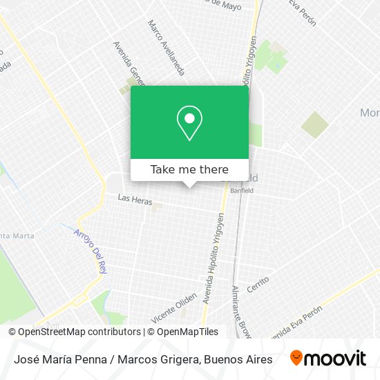 Mapa de José María Penna / Marcos Grigera