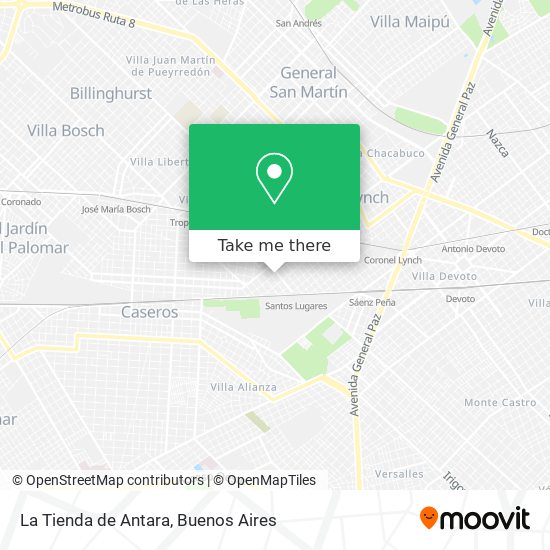 La Tienda de Antara map