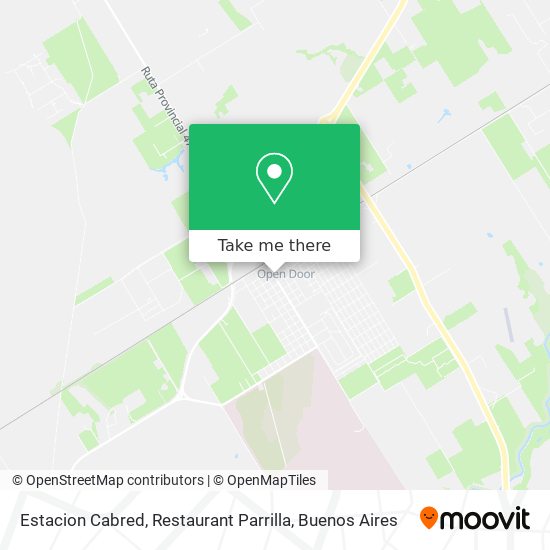 Mapa de Estacion Cabred, Restaurant Parrilla