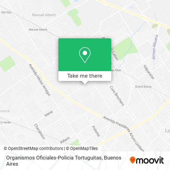 Organismos Oficiales-Policia Tortuguitas map