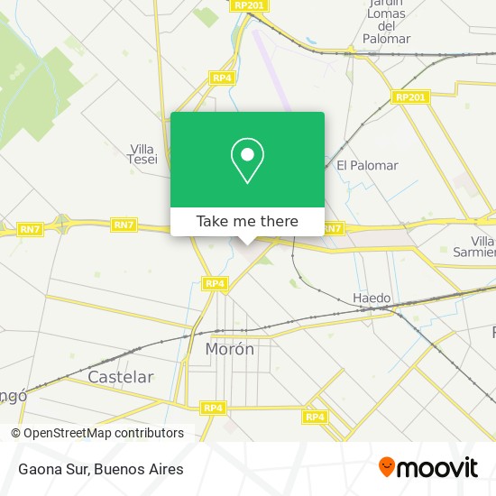 Gaona Sur map