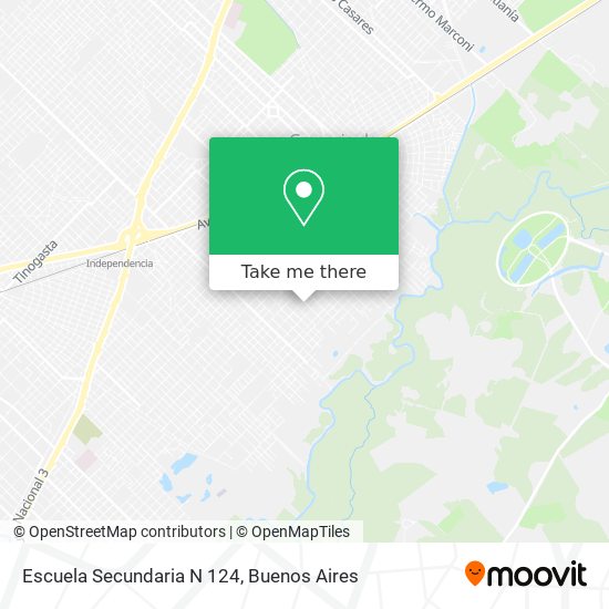 Mapa de Escuela Secundaria N 124