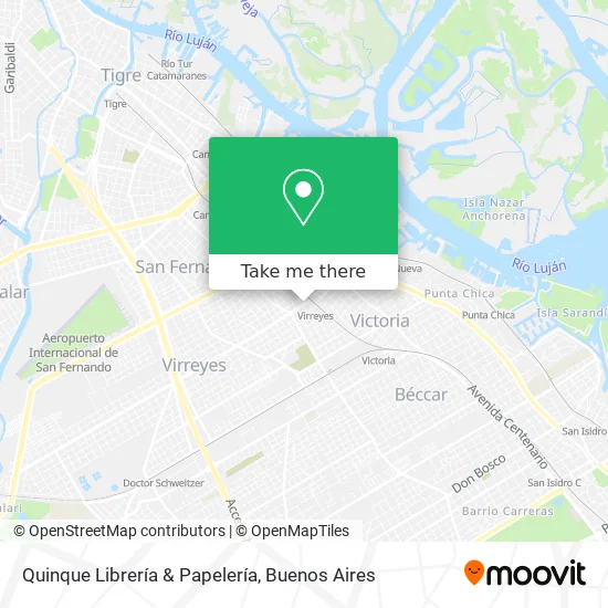 Mapa de Quinque Librería & Papelería