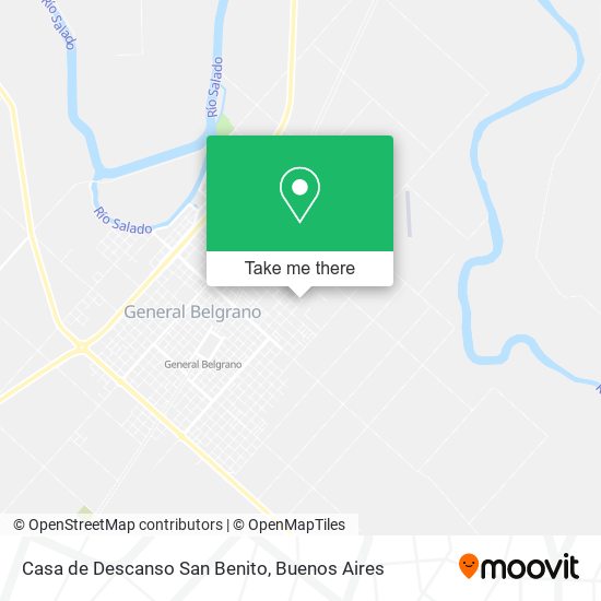 Casa de Descanso San Benito map