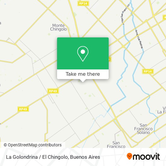 La Golondrina / El Chingolo map