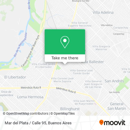 Mar del Plata / Calle 95 map