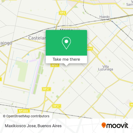 Mapa de Maxikiosco Jose