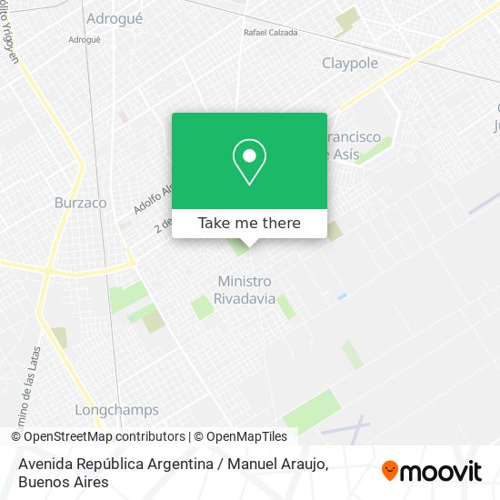 Avenida República Argentina / Manuel Araujo map