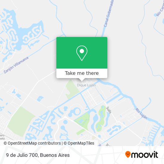 Mapa de 9 de Julio 700