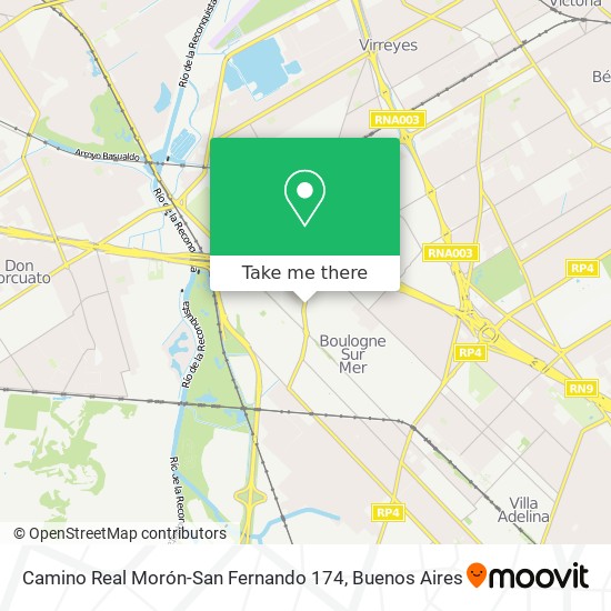 Camino Real Morón-San Fernando 174 map