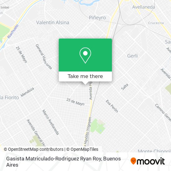 Gasista Matriculado-Rodriguez Ryan Roy map