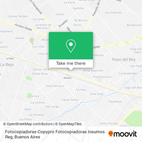 Mapa de Fotocopiadoras-Copypro Fotocopiadoras Insumos Reg