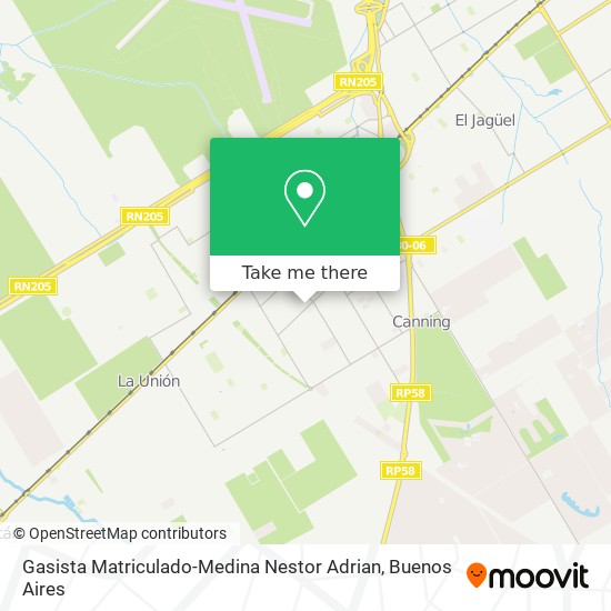 Gasista Matriculado-Medina Nestor Adrian map