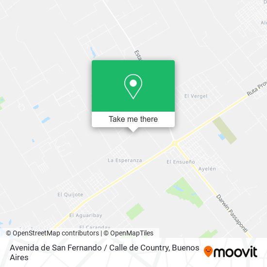 Avenida de San Fernando / Calle de Country map