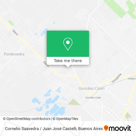 Cornelio Saavedra / Juan José Castelli map