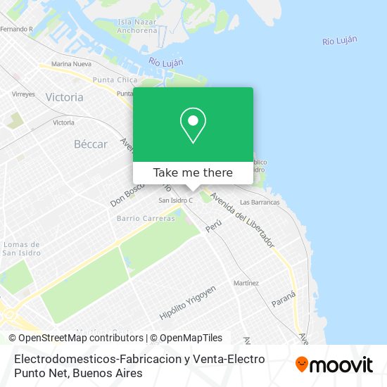Electrodomesticos-Fabricacion y Venta-Electro Punto Net map