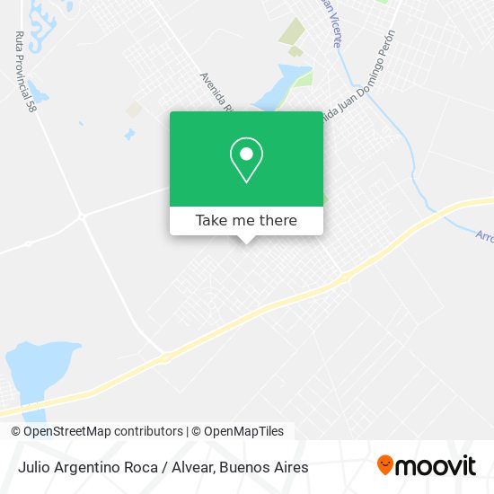Julio Argentino Roca / Alvear map
