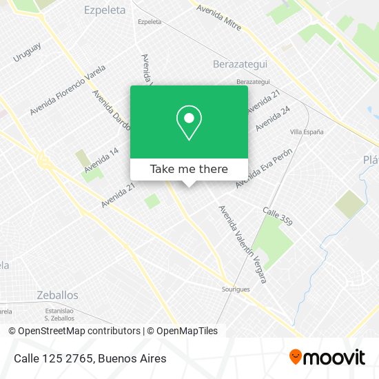 Mapa de Calle 125 2765