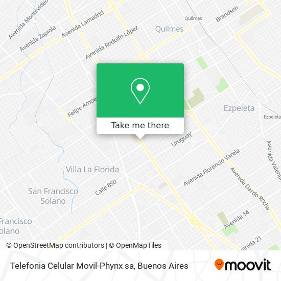 Telefonia Celular Movil-Phynx sa map