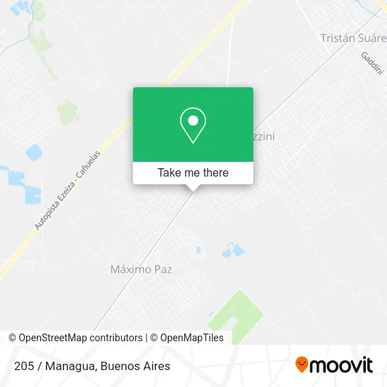 205 / Managua map