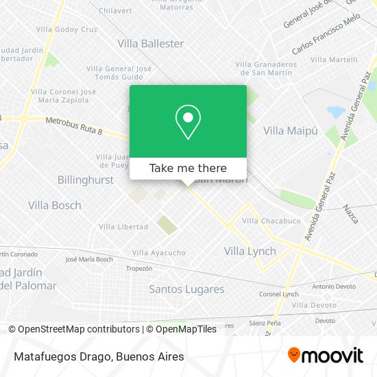 Matafuegos Drago map