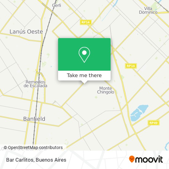 Mapa de Bar Carlitos