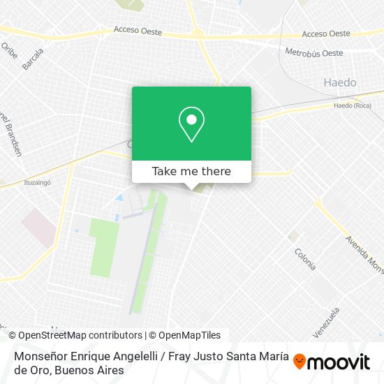 Monseñor Enrique Angelelli / Fray Justo Santa María de Oro map