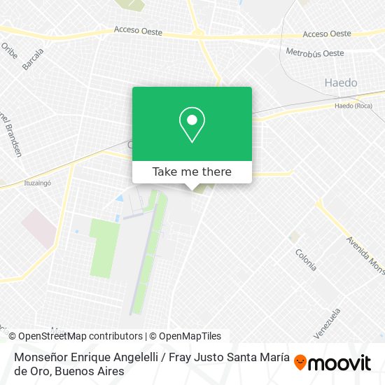 Mapa de Monseñor Enrique Angelelli / Fray Justo Santa María de Oro