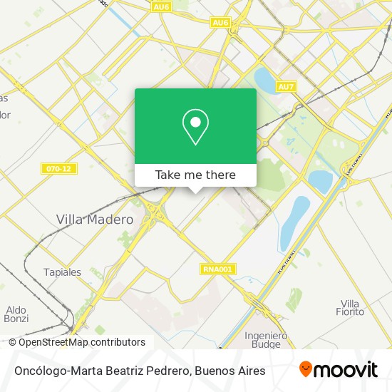 Oncólogo-Marta Beatriz Pedrero map