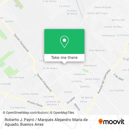 Roberto J. Payró / Marqués Alejandro María de Aguado map