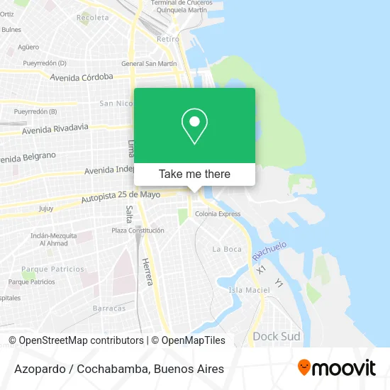 Mapa de Azopardo / Cochabamba