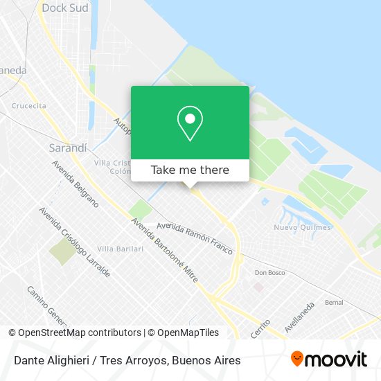 Dante Alighieri / Tres Arroyos map