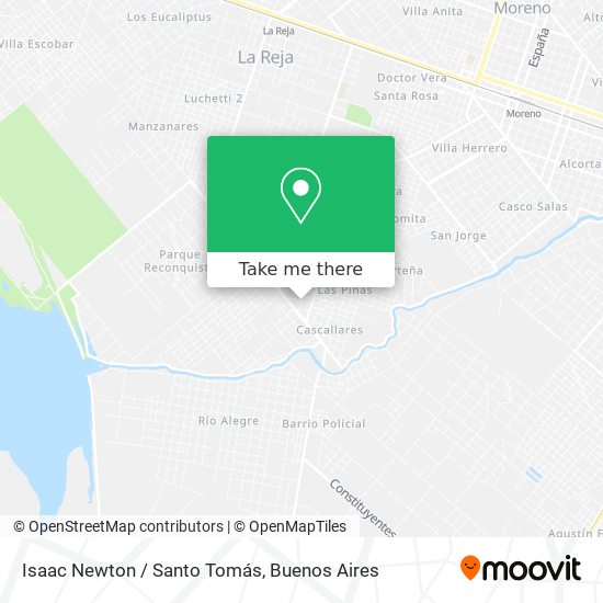 Isaac Newton / Santo Tomás map