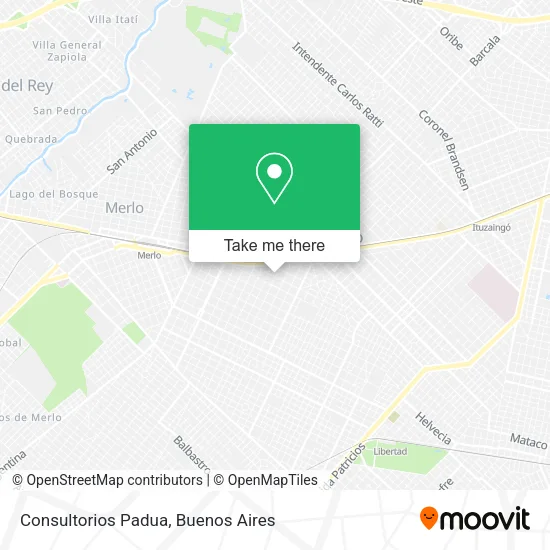 Consultorios Padua map