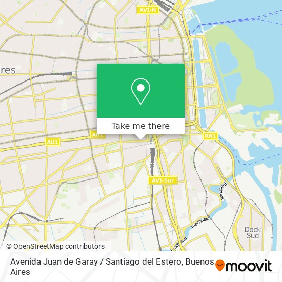 Avenida Juan de Garay / Santiago del Estero map