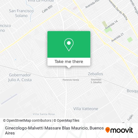 Mapa de Ginecologo-Malvetti Massare Blas Mauricio
